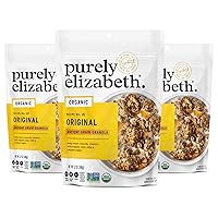 Vista 1 de Purely Elizabeth Granola vegana sin gluten de grano antiguo, original (3 piezas)