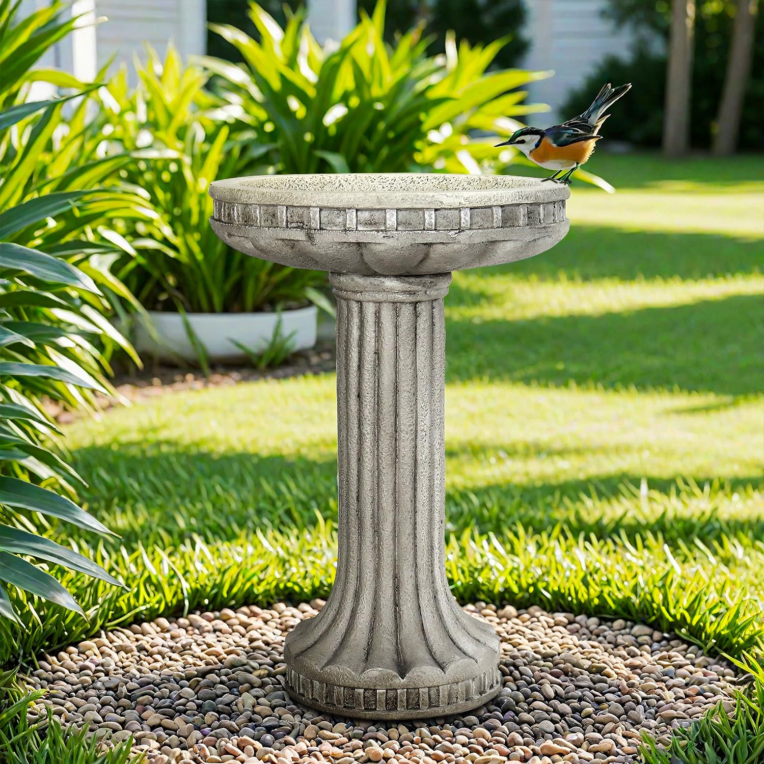 SunJet Concrete Bird Bath