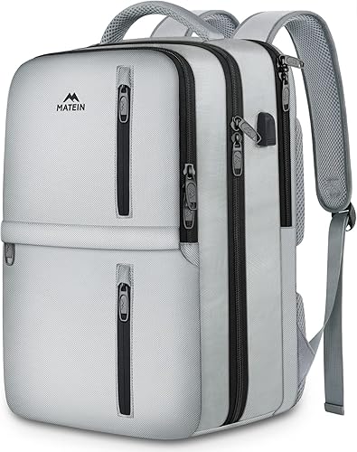 Miniatura 1 de MATEIN Mochila de viaje para laptop, mochila de transporte aprobada para vuelos de 17 pulgadas para hombres y mujeres, 40 L, resistente al agua,