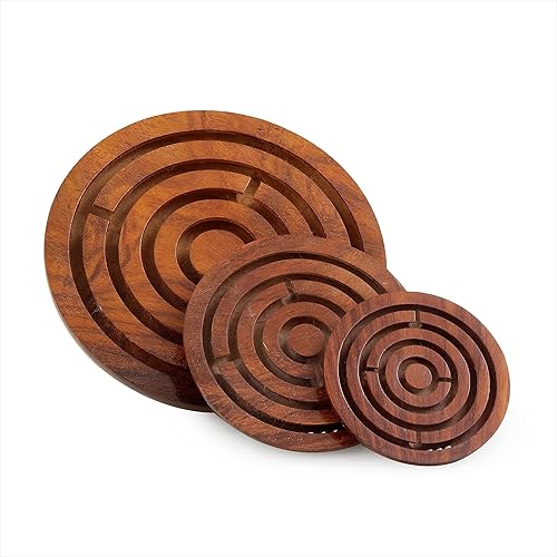 Miniatura 2 de Juego de mesa de rompecabezas Ball in A Maze  Juego de mesa infantil de laberinto de madera hecho a mano  Juguetes de madera y manualidades  Nagina