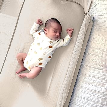 Newton Baby Bassinet Fitted Sheet 2-Pack, Breathable Muslin - Sandstone