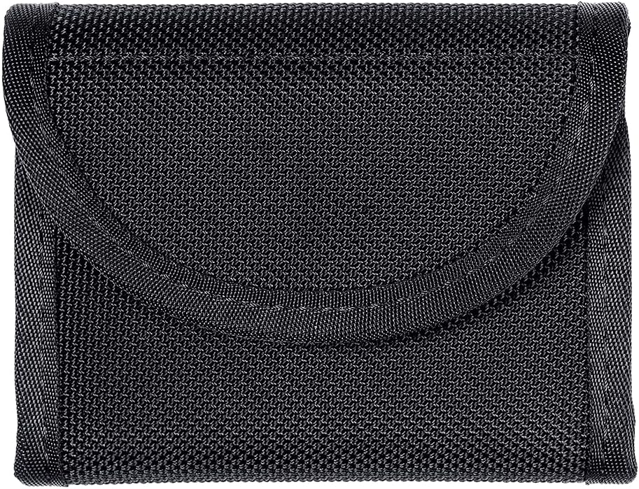 TAFTACFR Double Glove Pouch Police Firefighter EMS EMT Paramedic Medical Disposable Gloves Holder for 2 and 2.25" Duty Belt(Ballistic Nylon)