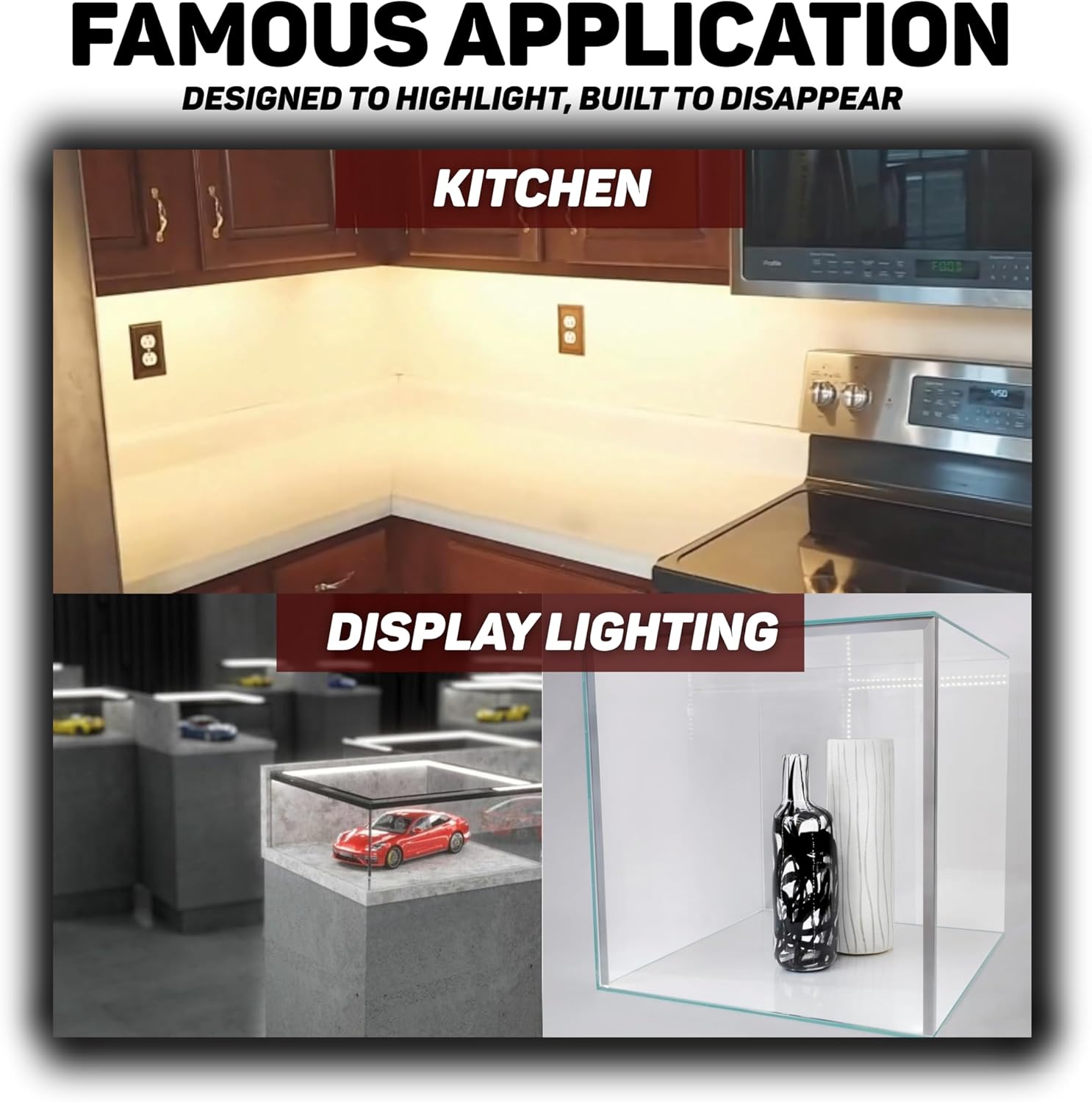 Wired4Signs 5 Pack 2m LED Corner Channel Kit for LED Strip Lights Cabi12 Model 30 or 60 Degree Mount with Opal Diffuser End Caps Under Cabinet Shelf Display Aluminum Profile Track