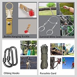 EILIKS Survival Gear, Survival Kit and Equipment 19 in 1, Gifts for Men Dad Husband Women Him Valentines Day, Christmas Stocking Stuffers, Camping Accessories