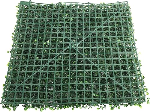 Miniatura 7 de Juego de 12 alfombrillas artificiales de 20.0 x 20.0 in, con bridas de cables artificiales para plantas, panel de privacidad para decoración al aire