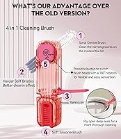 Vista 3 de Cepillo de limpieza de 4 en 1 para ranuras de tapas de vasos, herramientas de limpieza multifuncionales para botellas aisladas, limpiador
