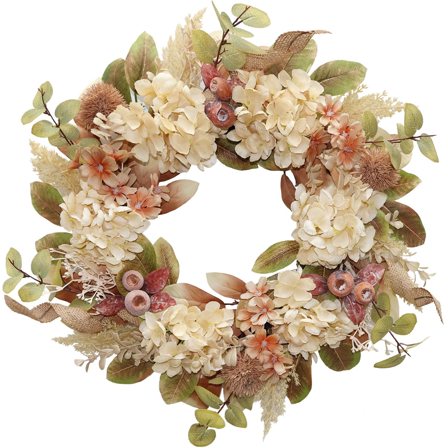 BINFEN 18in Lush Fall Wreath