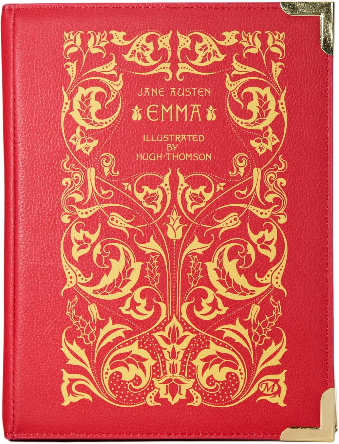 Well Read Co Crossbody Purse Handbag for Book Lovers - Emma, Vegan Leather, Large