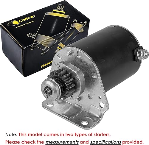 Miniatura 4 de Caltric Motor de arranque compatible con John Deere 92H D125 D130 D140 D155 D160 MIA13038 / engranaje de acero de 15 dientes