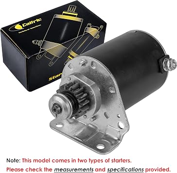 Caltric Starter Compatible with John Deere E120 E130 E140 E150 E160 E170 MIA13038 / 15 Teeth Steel Gear