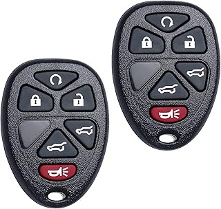 Key Fob Remote Replacement Fits for Chevy Tahoe Suburban GMC Yukon/Yukon XL 1500 2500 Cadillac Escalade ESV/EXT 2007 2008 2009 2010 2011 2012 2013 2014 Keyless Entry Remote Start Control 22951510