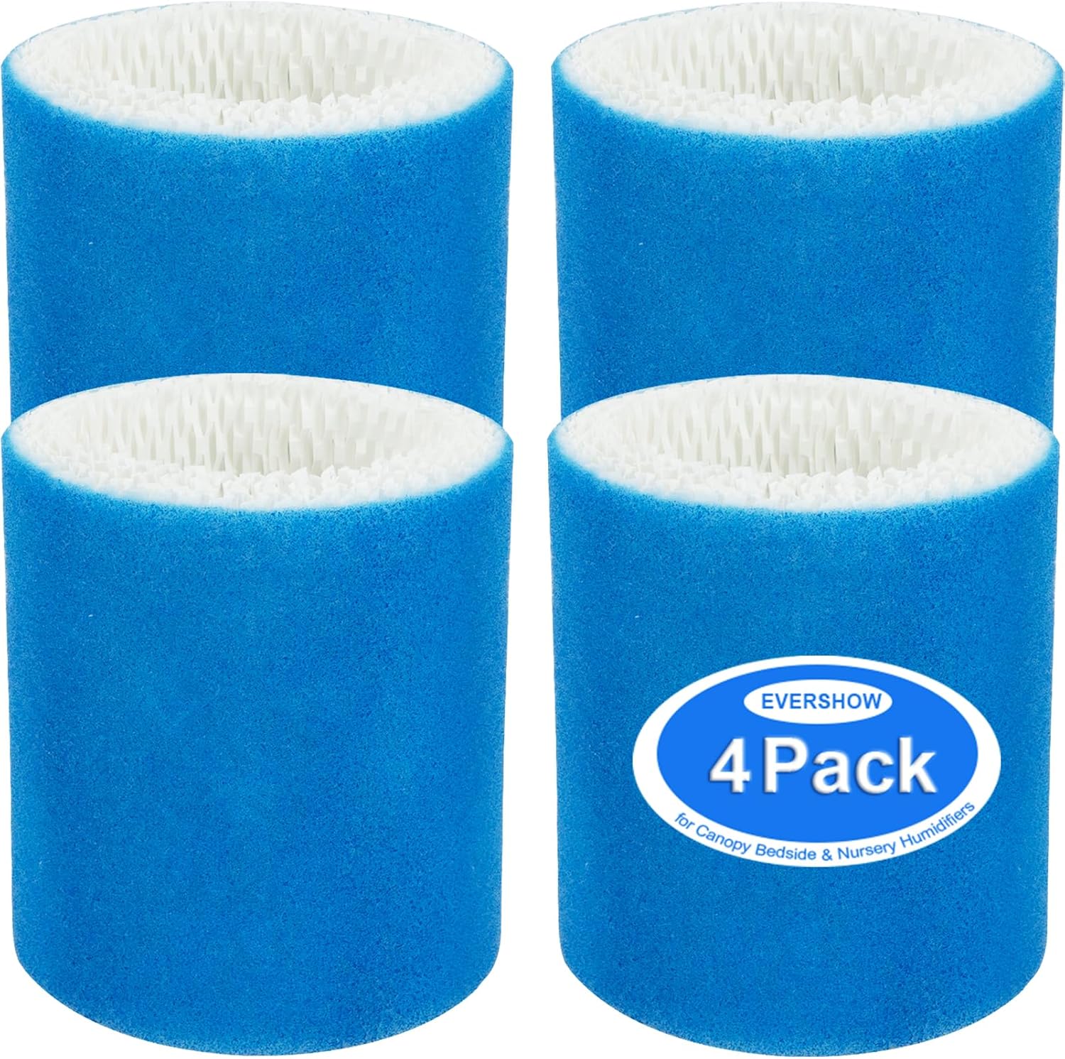 6 Pack Humidifier Filter Replacement 2.0 Compatible with Canopy Bedside Humidifier 2.0 & Nursery Humidifier 2.0, Made with Wood Pulp & Paper, Humidifier Wicking Filter, 6 Week Lifespan (Blue)