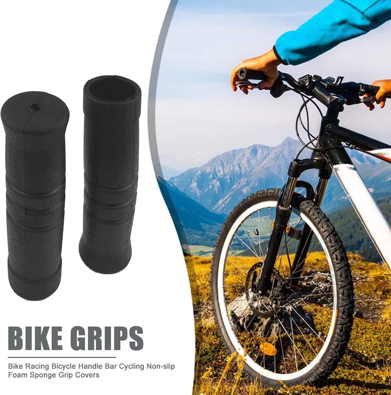 Taeku Foam Handle Grip Covers, 1 Pair Anti-Slip NPVC Tubing Sleeves Comfort Grip for Fitness Equipment, Garden Tools, Stroller Handles image 5