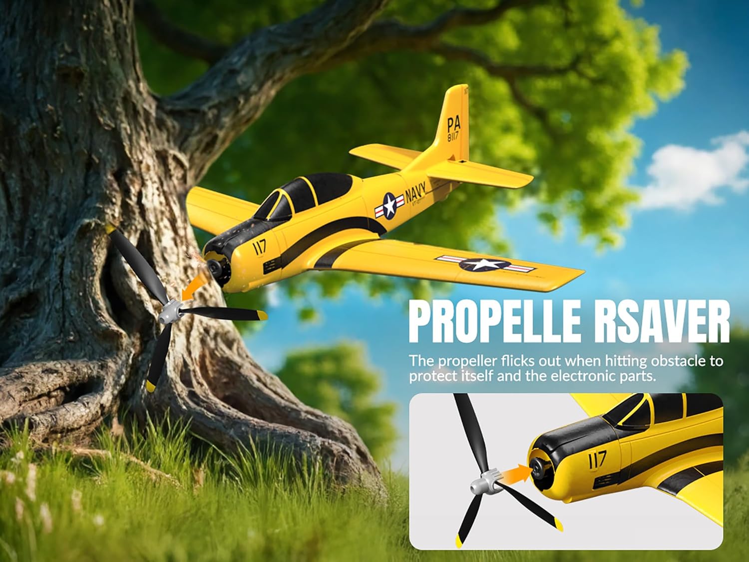 T-28 Fighter Jet T28 RC Plane 4 Channel Fighting Remote Control Aircraft Xpilot Stabilization/Aerobatics / 6 Axis Gyro 4CH for 14y+ Adults Beginner