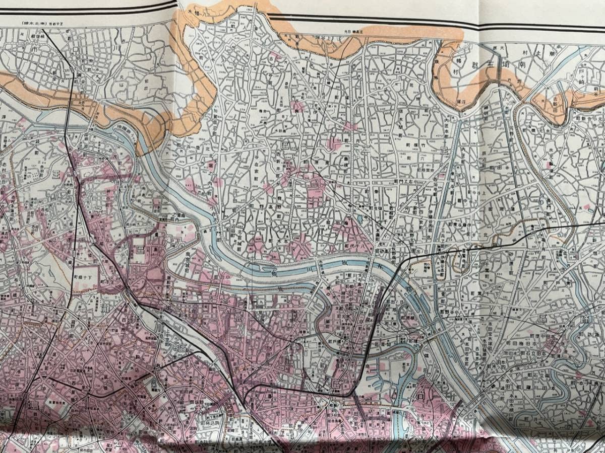 激レア地図 東京戦災焼失区域表示図