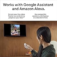 Vista 5 de Google Nest Doorbell (Cable, 2ª generación) - Cámara de timbre de video con cable - Cámara de seguridad para timbre de puerta - Nieve