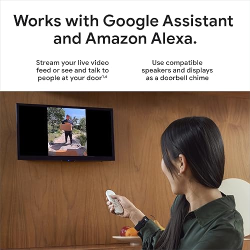 Miniatura 5 de Google Nest Doorbell - (cableado, 2. generación) - Cámara de timbre de video con cable - Cámara de seguridad de timbre - Ceniza (renovado)