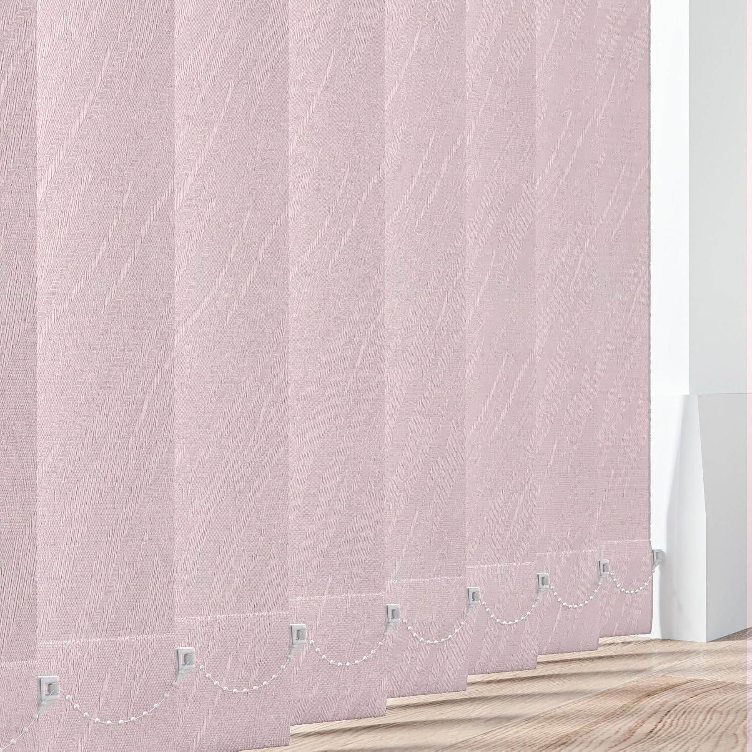 Made to Measure Vertical Blind Slats 89mm (3.5") in Pacific Candy | Custom Size Replacement Vertical Louvres with Hangers Weights & Chains | Wipeable Replacement Louvres | Window Blind Slats