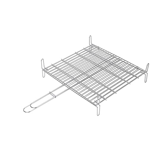 Sauvic 02686 - Parrilla Doble Inoxidable, 18/8, 50 X 50 Cm
