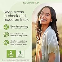 Vista 5 de Cápsulas vegetarianas de L-teanina, 0,007 onzas, de Nature's Trove, 120