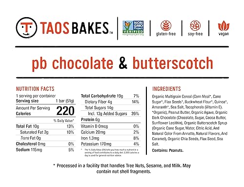 Miniatura 47 de Taos Bakes – Paquete variado – Barras de desayuno – Barras de granola con alto contenido de proteínas y altas en fibra – Sin gluten y sin OMG