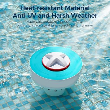 Large Floating Pool Tablet Dispenser for 3 Tablet, Teal