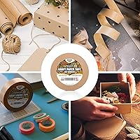 Vista 7 de Cinta de papel kraft K49 Cinta de embalaje autoadhesiva de marco marrón con resistencia a la oxidación para enmarcar, enmascarar, sellar y embalaje