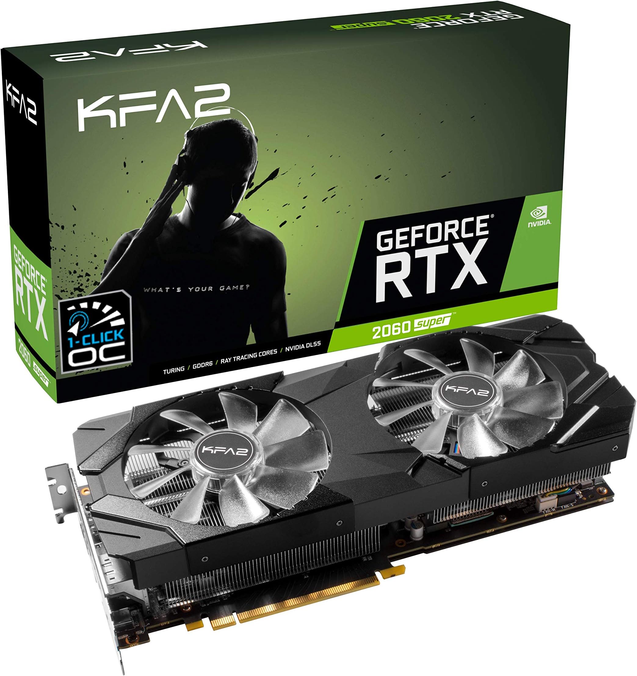 KFA2 Nvidia GeForce 26NRL7HPX7OK 256-bit GDDR6 PCIe Graphics Card Black