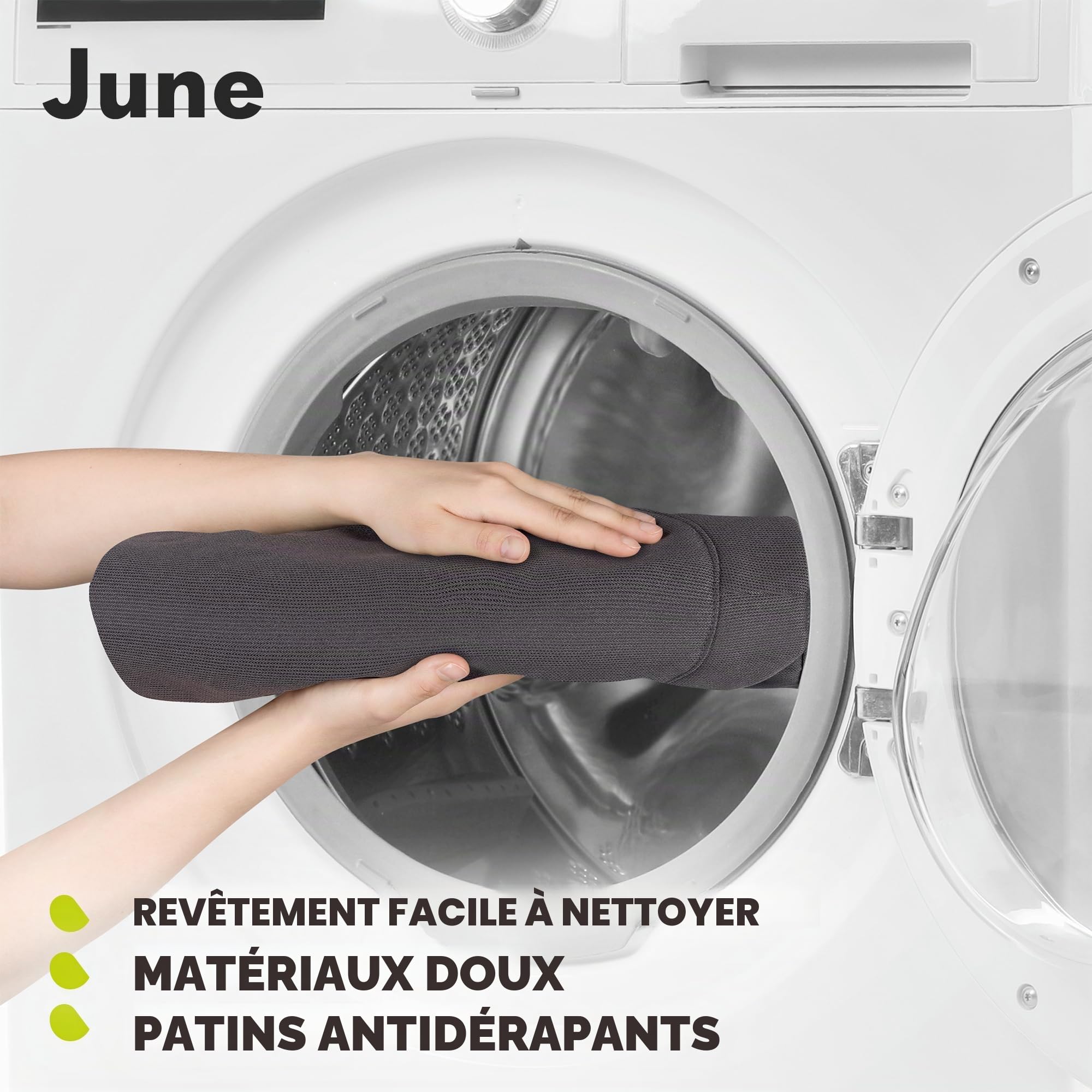 Lionelo June Transat pour nouveau-né jusqu'à 9 kg, chaise confortable avec mouvement apaisant naturel, soutien dorsal ergonomique, harnais de sécurité à 3 points, tissu doux respirant, léger et