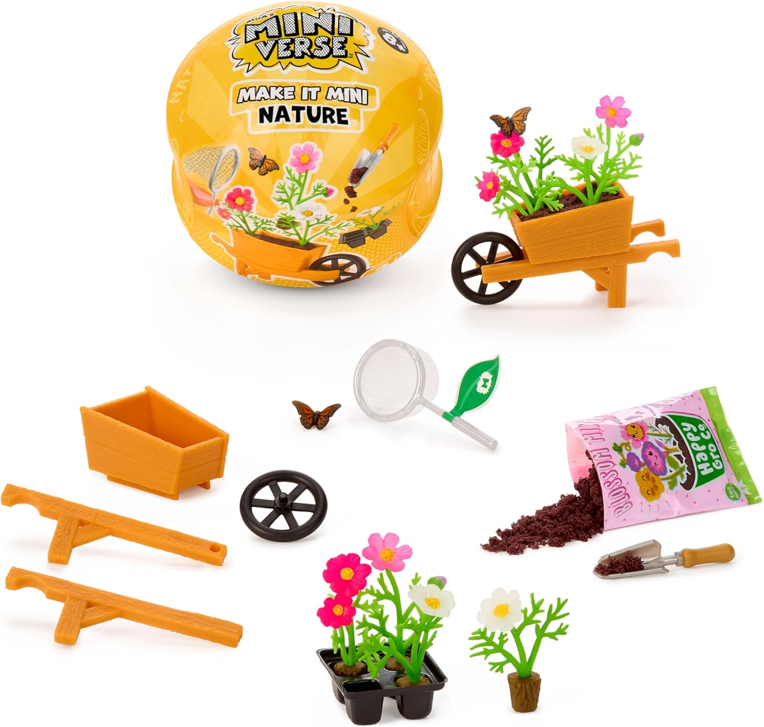 MGA's Miniverse - Make It Mini Nature Series 3 Mini Collectibles, Mystery Blind Packaging, DIY, Crafts, Replica Plants, Flowers, Botanicals, Novelty, Collectors, 8+
