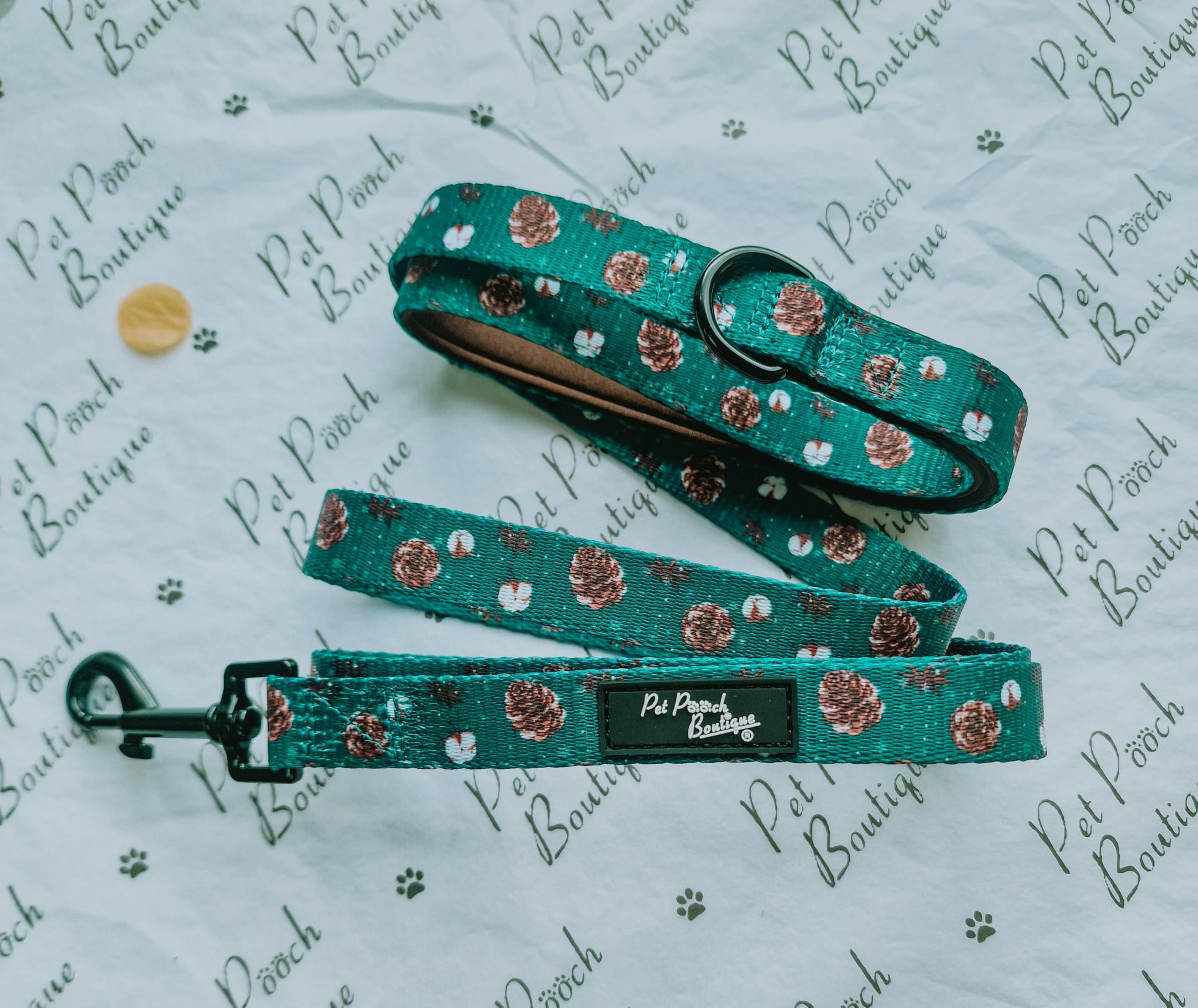 Forest Fir Cone Dog Lead
