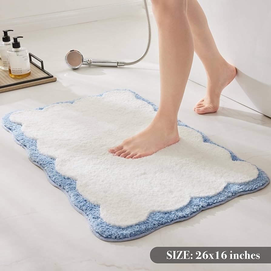 VAMPS ラグ Amazon.com: Luxury Microfiber Bathroom Rugs, Small White