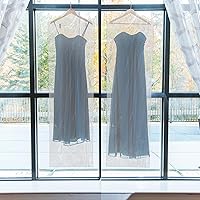 Vista 2 de Bolsa de limpieza en seco de 60 pulgadas – 50 bolsas de plástico transparente extra largas para vestidos, bolsas de ropa desechables para colgar ropa