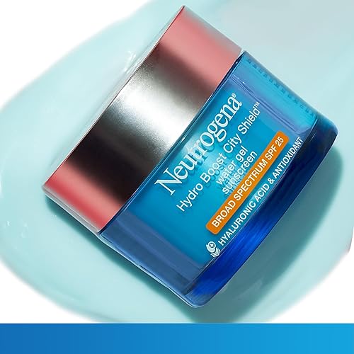 Miniatura 6 de Neutrogena Hydro Boost City Shield - Gel hidratante facial con amplio espectro SPF 25, protector solar facial hidratante con ácido hialurónico,
