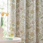 JINCHAN 95% Rideaux d'infirmières Blackout 63 Inches Long, Bunny Woodland Toile Pâques Décor Rideaux Sage Vert sur Beige Animal imprimé Draps Chambre Printemps Décoration Farmhouse Fenêtre Traitement 2 Panneaux