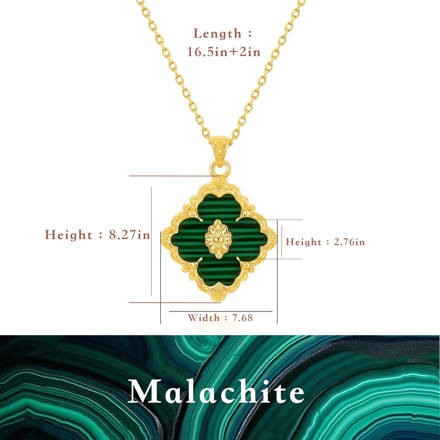 Gold Clover Necklace for Women ，Dainty 14K Gold Plated Pendant Necklace Colorful Clover Pendant Lucky Necklaces for Women Jewelry
