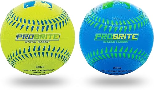 Miniatura 9 de Franklin Sports - Pro Brite - Teeball de goma neón - MLB - Tball juvenil - Béisbol  sóftbol - Uso en interiores y exteriores