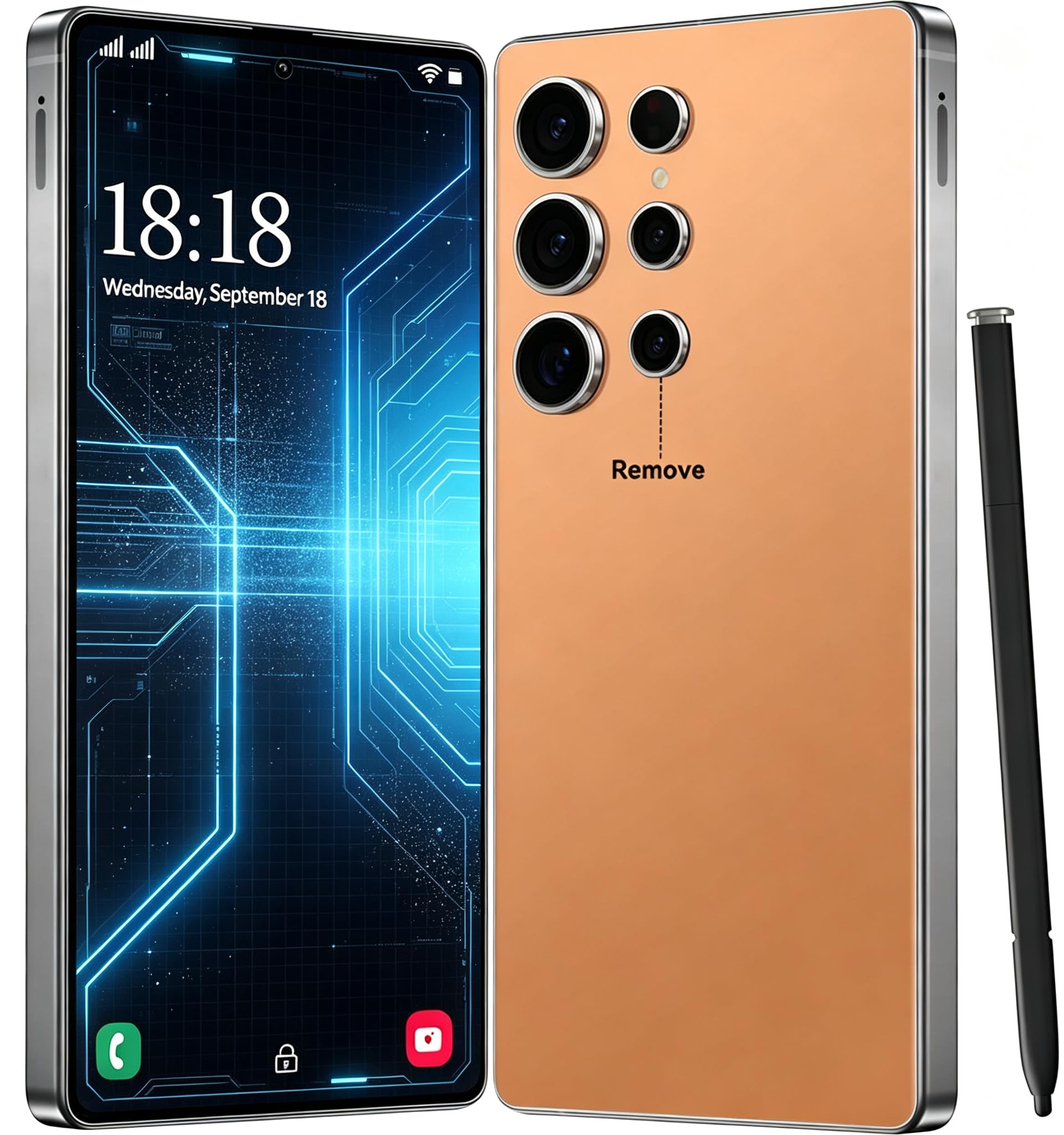 Unlocked Cell Phone I25 Ultra Smartphone 12GB+512GB Android Phone 48MP+108MP Camera 6.99n…