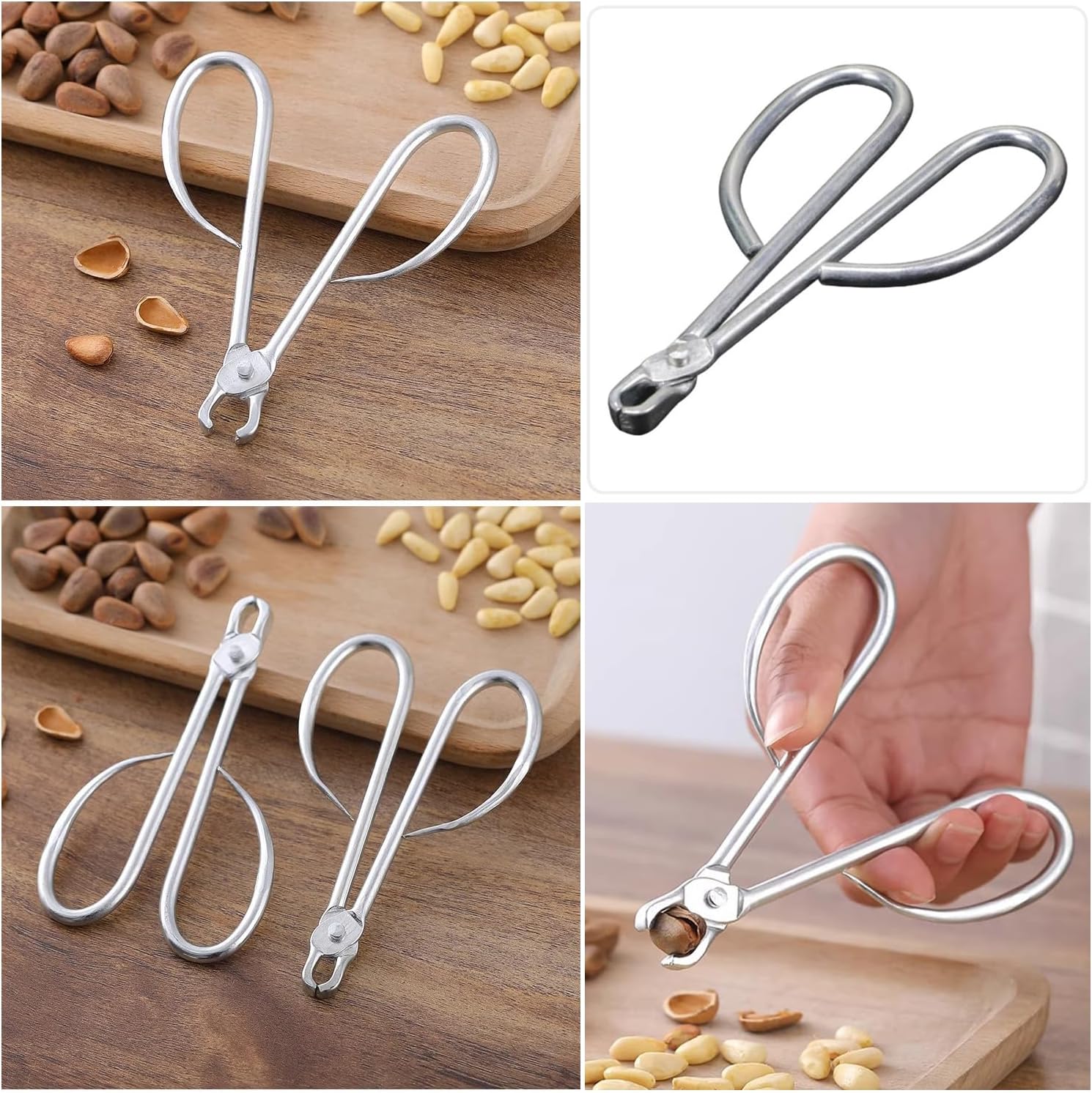 2 Pack Pistachio Nut Opener Pine Nut Opener Nut Cracker Pistachio Cracker Plier Melon Seed Shell Openers for Cashews Almonds Pecans Pistachios Hazelnuts Roasted Sunflower Seeds Pumpkin Seeds