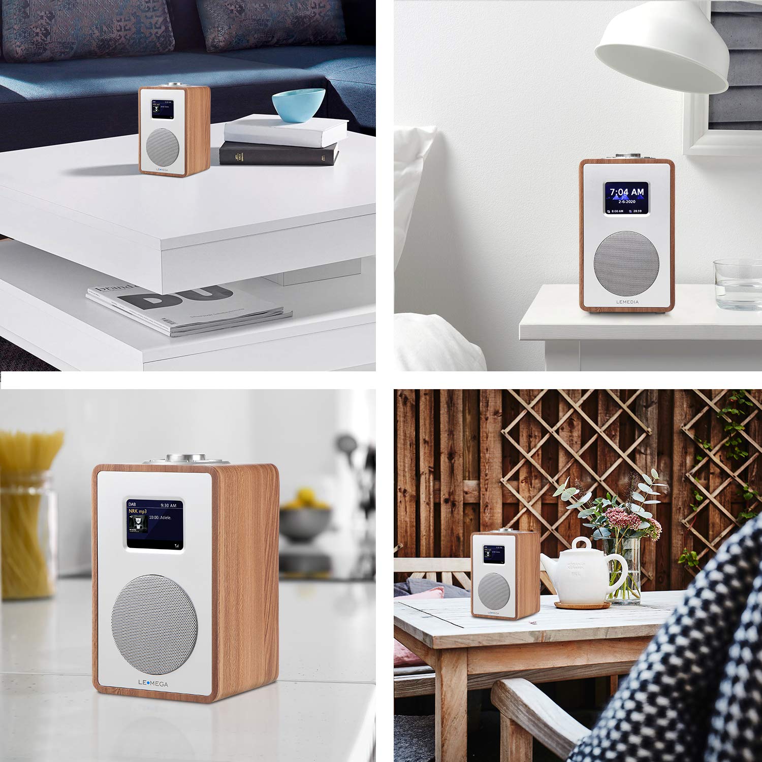 LEMEGA CR4 DAB/DAB+ and FM Digital Radio,Bluetooth dab radio,Dual