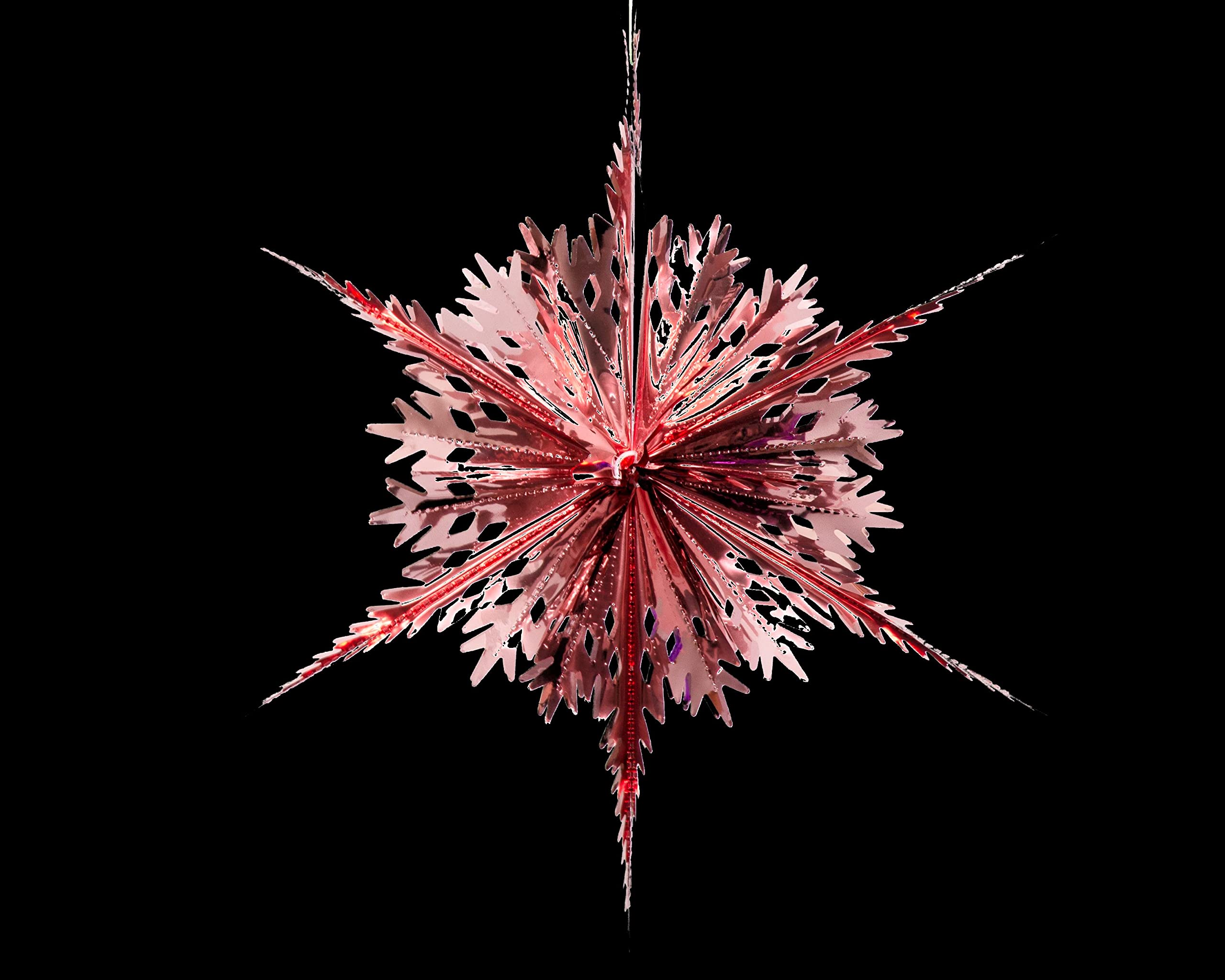 Simply Products Set of 4 40cm Christmas Foil Ceiling Garland Hanging Xmas Decoration, Long Star, Snowflake - Image 2
