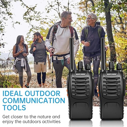 Miniatura 5 de Walkie Talkies Paquete de 2, Walkie Talkies de largo alcance para adultos con baterías recargables, radios bidireccionales con auriculares y