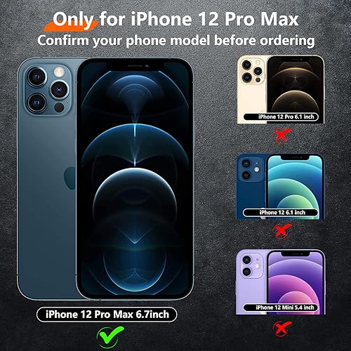 Miniatura 90 de Red2Fire Funda magnética fuerte para iPhone 12 Pro Max [compatible con MagSafe] con 2 unidades [protector de pantalla de vidrio templado] Funda