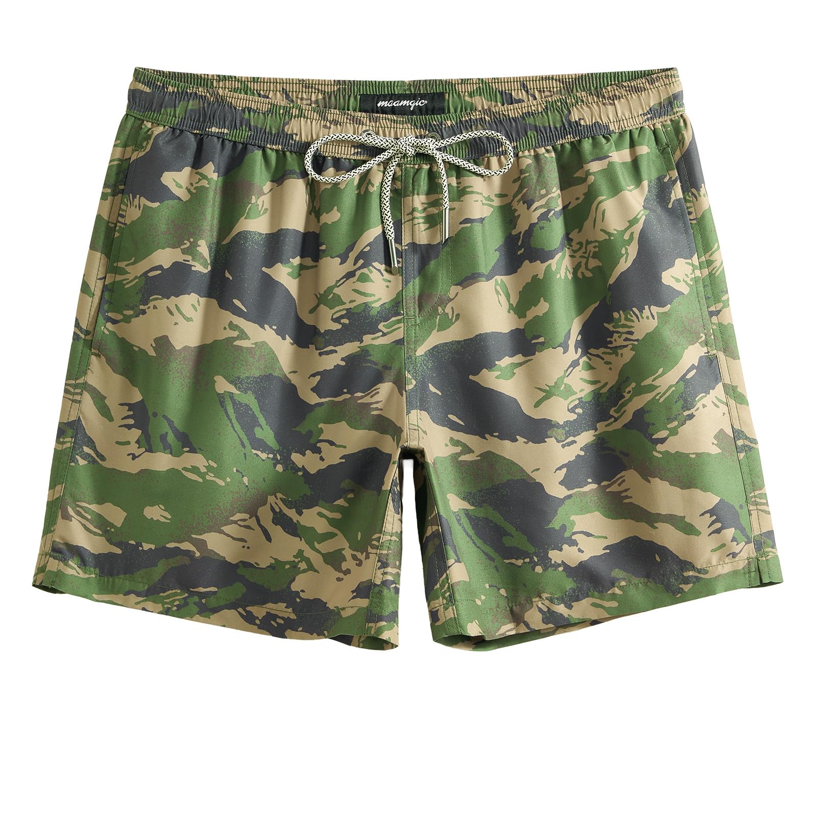 maamgic Mens Swim Trunks 5 Inch with Mesh Liner Breathable for Beach