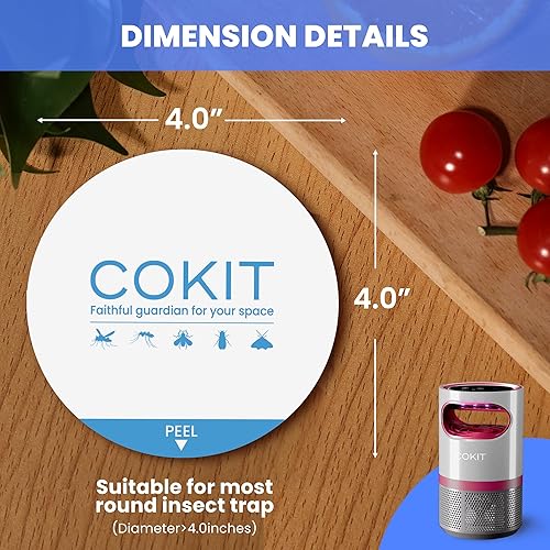 Miniatura 4 de Paquete de 12 almohadillas de pegamento para trampas de insectos voladores, tableros de pegamento adhesivo para mosquitos, mosquitos y atrapamoscas