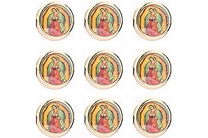 Miraculous Medal Floral Rosary Beads for Jewelry Making