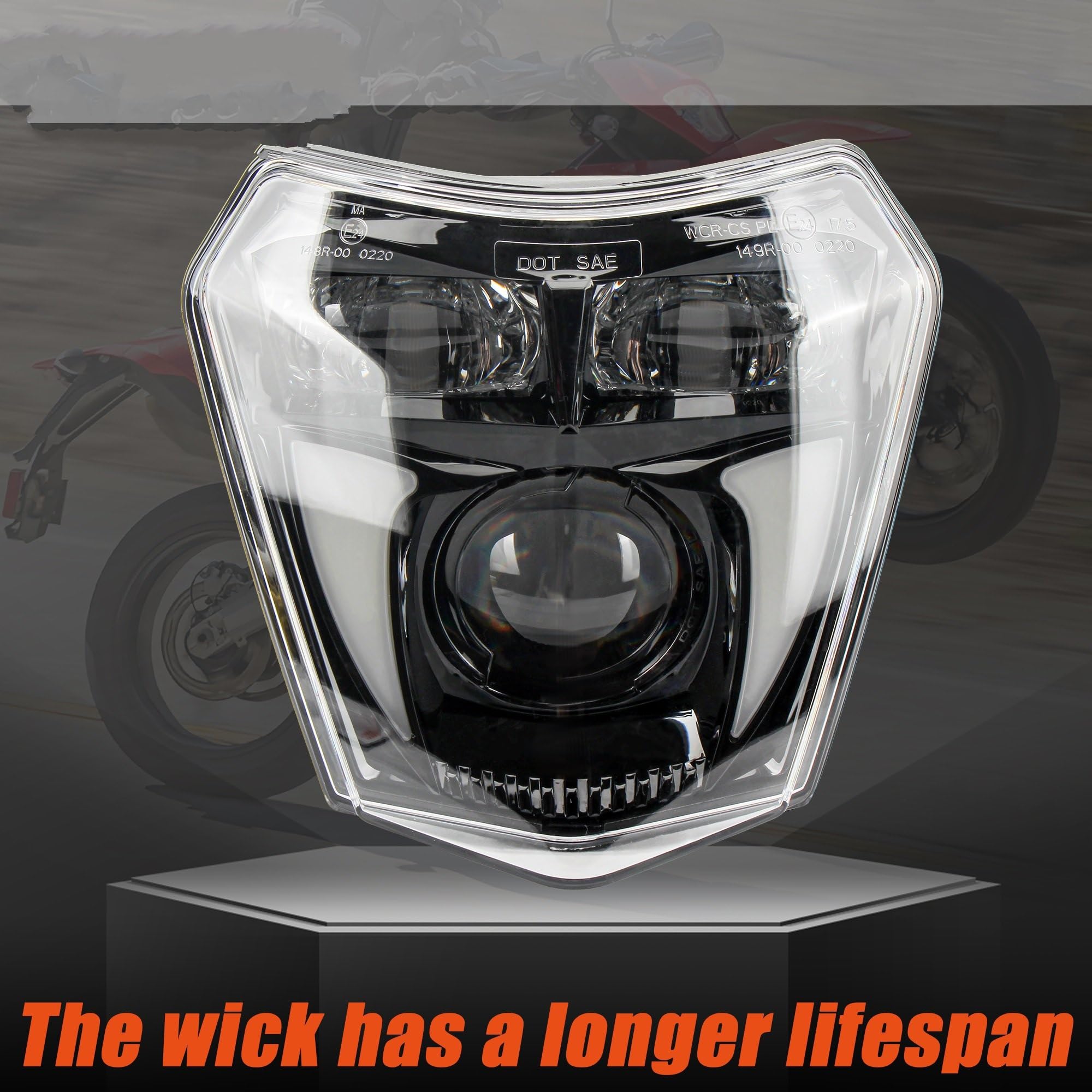 Światło Do Jazdy Dirt Bike Reflektor Do SX-F 450 XC XCW XC 2019-2024