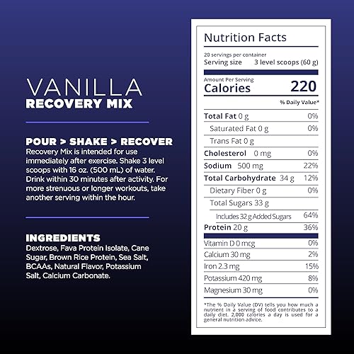 Miniatura 38 de Tailwind Nutrition Mezcla de recuperación, 0.71 oz de proteína completa, carbohidratos y electrolitos, mezcla de bebida en polvo para después del