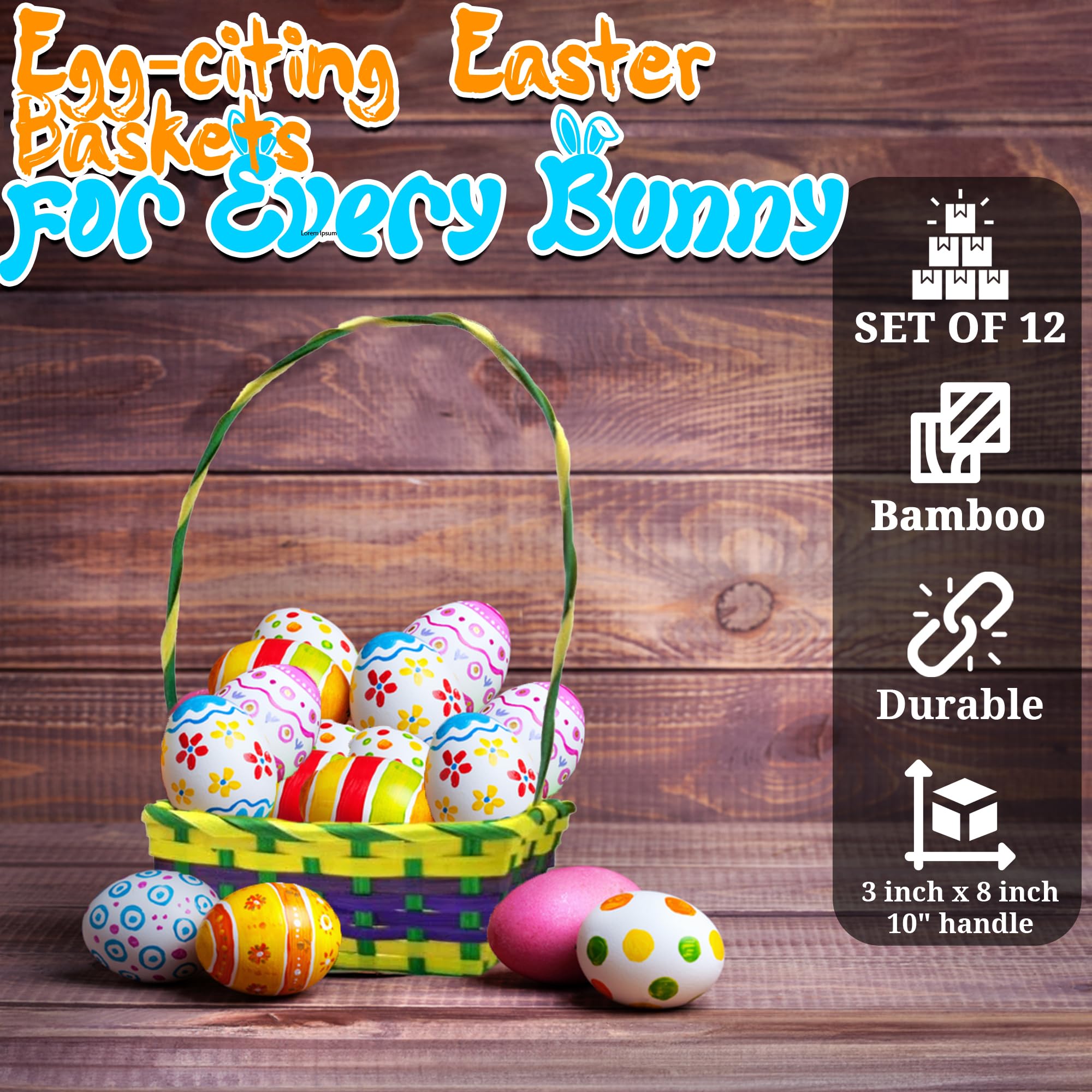Amazon.co.jp: イースター エッグ ラージ バスケット12個セット エッグ