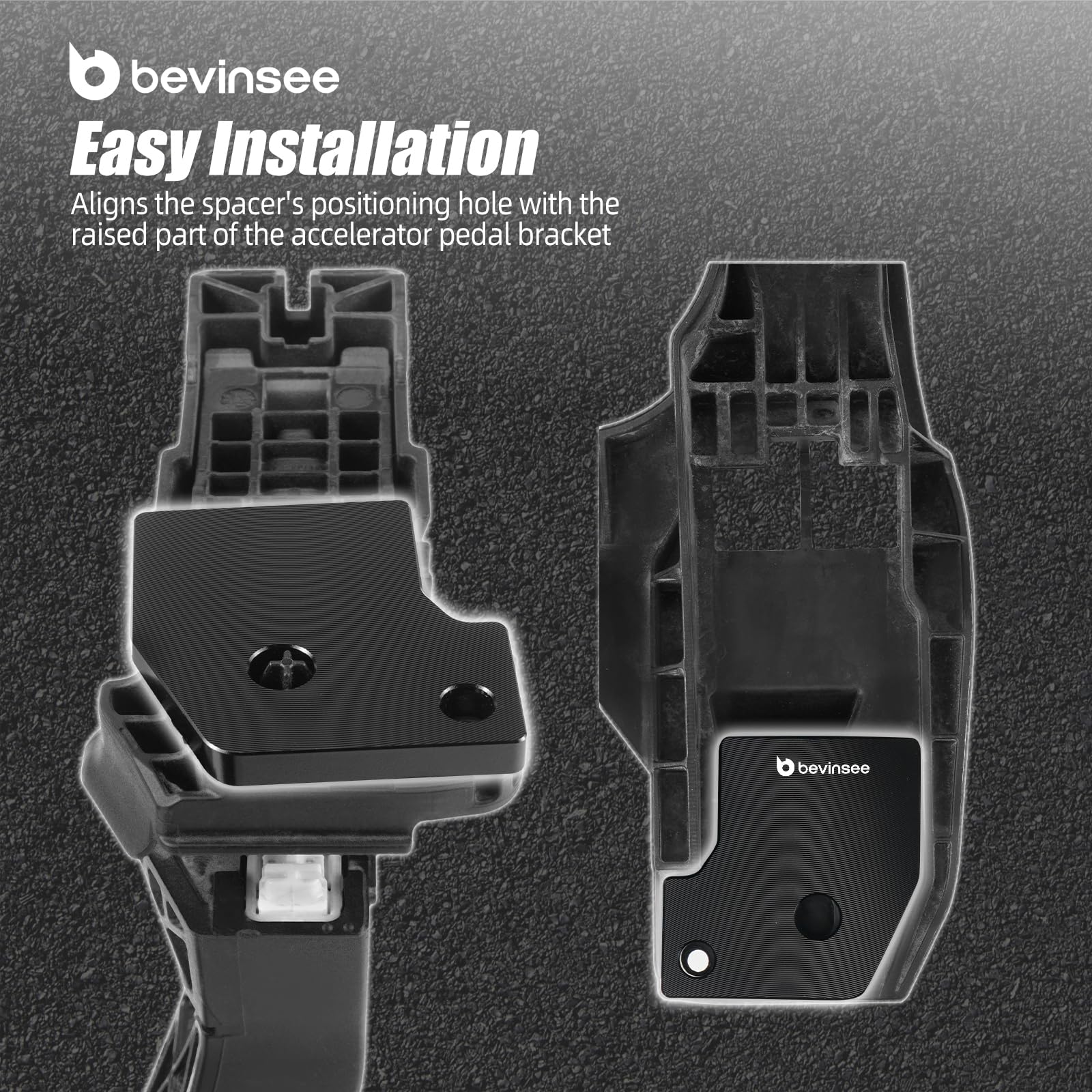 Bevinsee LHD-Distanzstück für Gaspedal Compatible with Golf MK7 Alltrack Sportwagen 1.8T GTI 2.0T